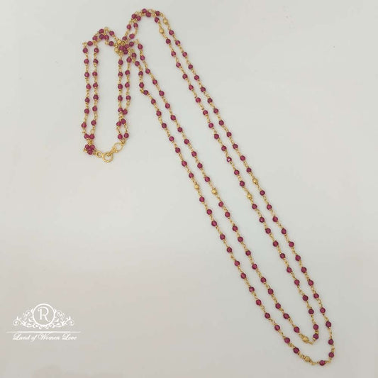 chain silver beads design chain-rck206 92.5 silver ramala jewelry / ramala collections