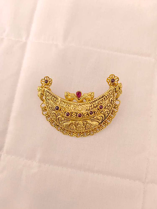 silver kempu stones locket-v052 92.5 silver ramala jewelry / ramala collections