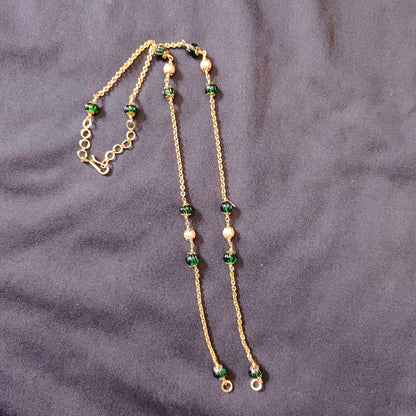 Silver gold polish chain design -RCV151