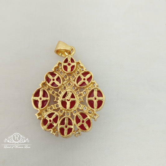 Silver Coral pendant-A011