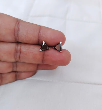 Silver earrings with nose pins - RCD207