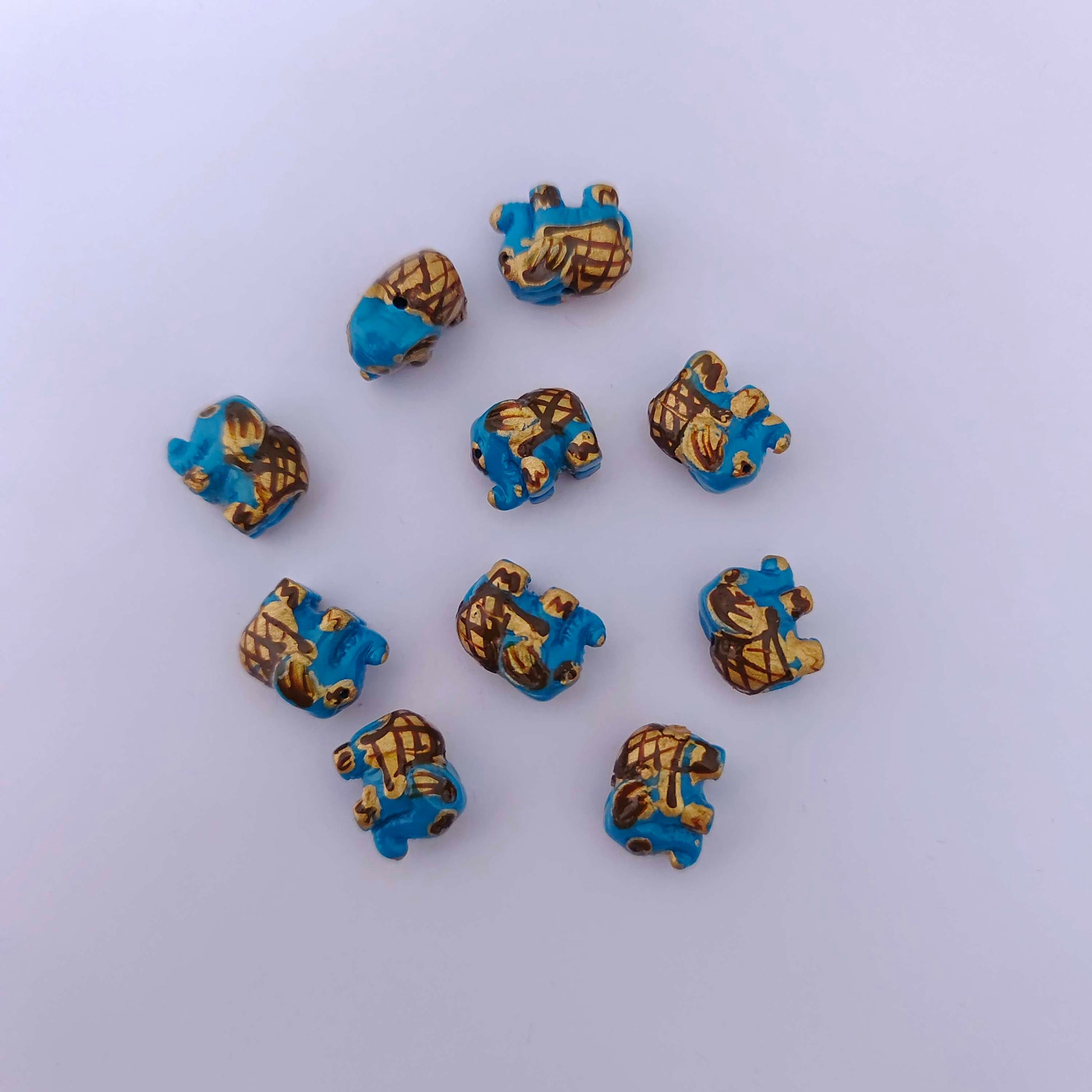 coral elephant beads -rcmj88-6 coral 92.5 silver ramala jewelry / ramala collections