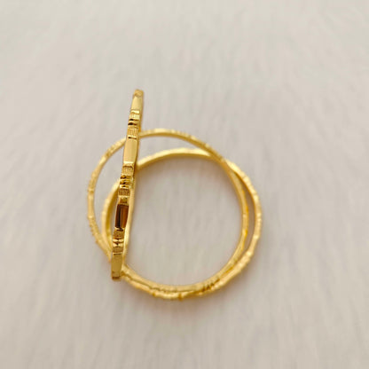 Silver plain bangles -RCK186