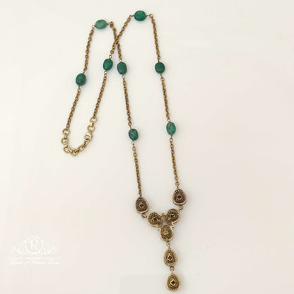 Silver Victorian Moissanite Design Chain- RC87-159P51