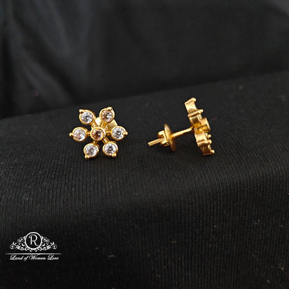 Silver 7 stone earrings -RCM401