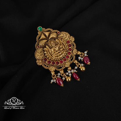 pendant 92.5 silver lakshmi devi design pendant-rccp443 92.5 silver ramala jewelry / ramala collections
