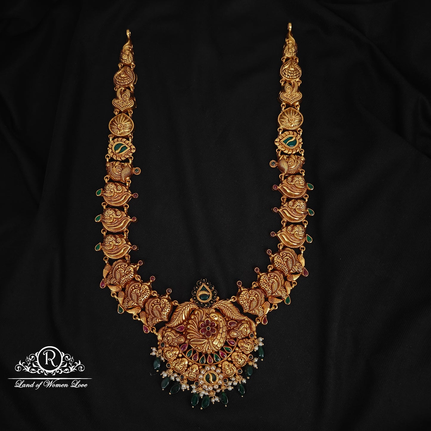 haram 92.5 silver simple and cute haram with hangings -rc06m1264 92.5 silver ramala jewelry / ramala collections