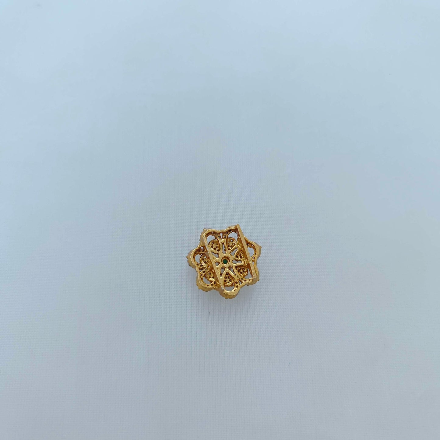 Silver flower side lockets-RCD374