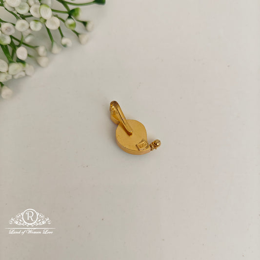 92.5 silver simple and Cute kundhan pendant-RCP161