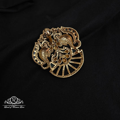 92.5 Silver Elephant design Victorian Side Locket-RCM110