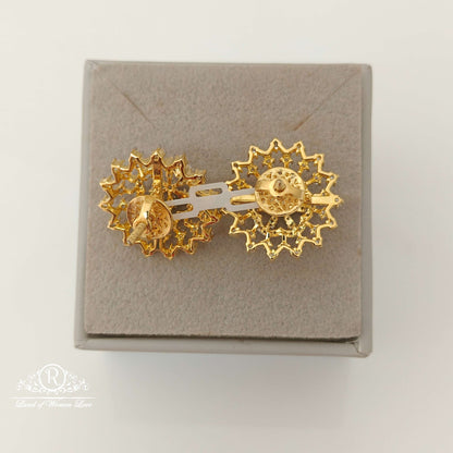 Silver Diamond Replica Design CZ-Stones Earrings-RCCP63