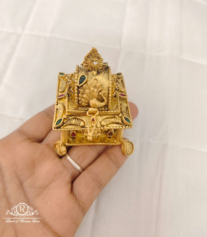 Silver Lakshmi Devi Design Kumkum Barani-M429