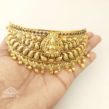 Silver Lakshmi Devi Chocker-JR15
