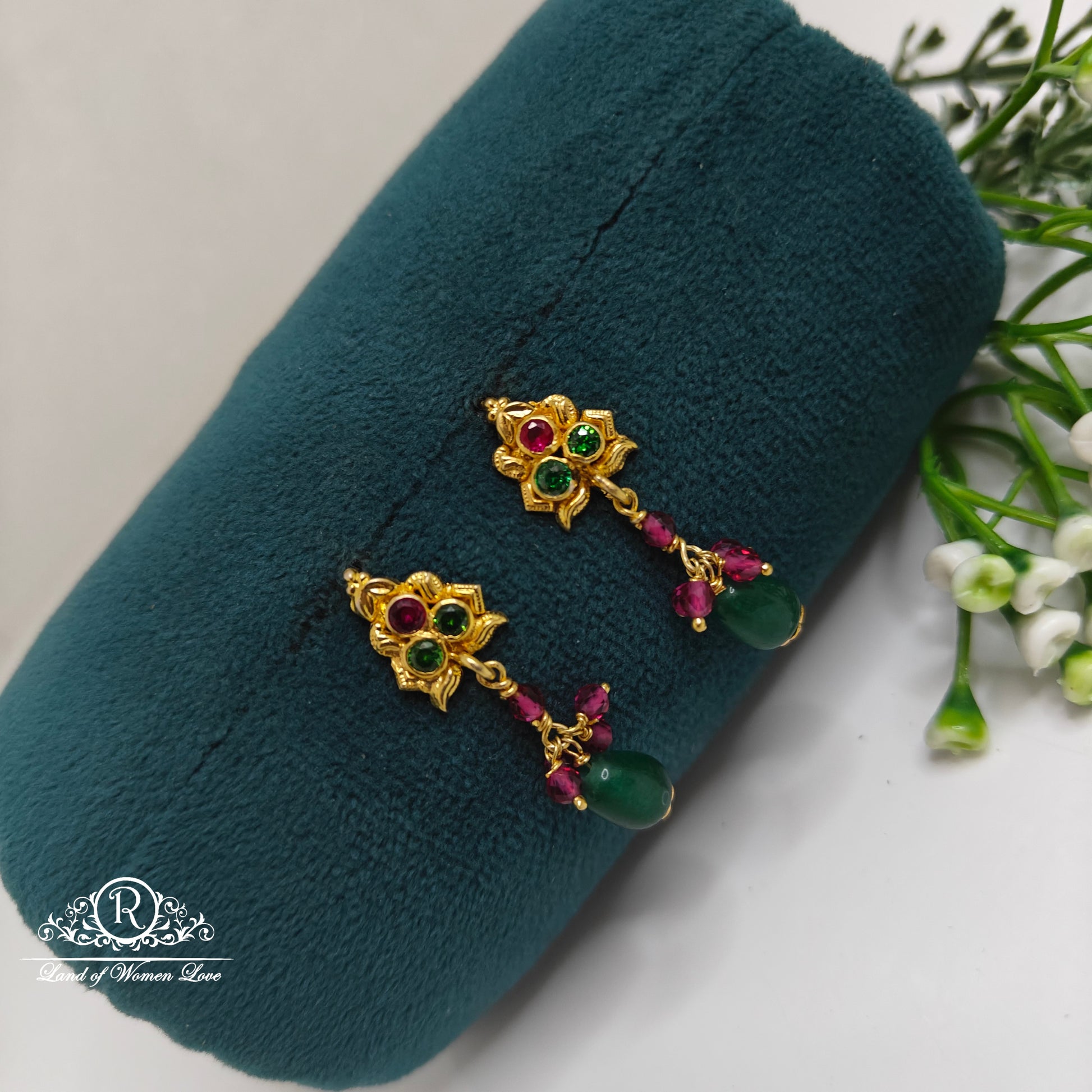 earrings 92.5 silver beautiful hangings-rch775 92.5 silver ramala jewelry / ramala collections