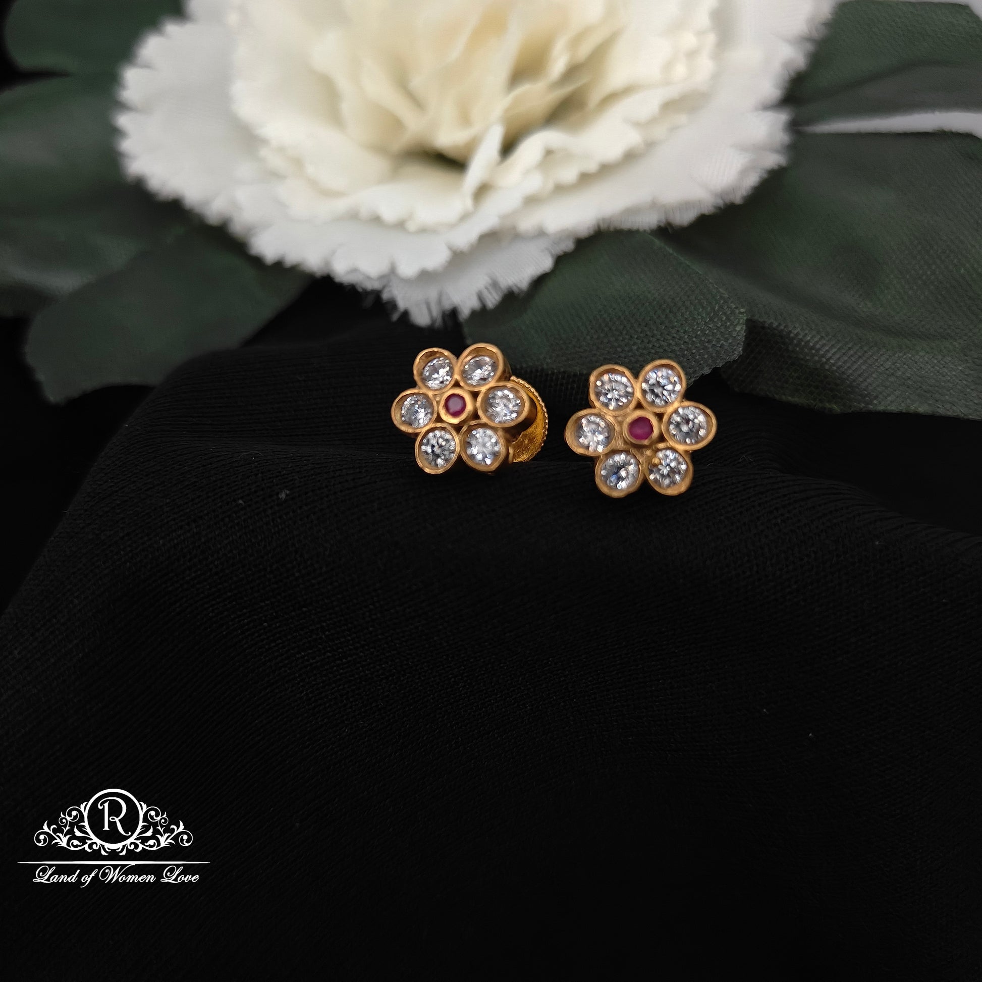 stud silver small stud earrings-sa349-1 92.5 silver ramala jewelry / ramala collections