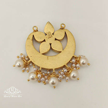 Silver Kundan Locket Design-RCH547