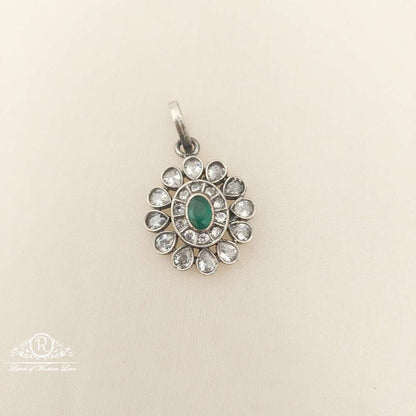 silver white stones locket-m304 92.5 silver ramala jewelry / ramala collections