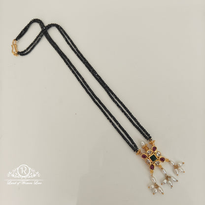 92.5 silver crystals 2 lines black beads-rch858 92.5 silver ramala jewelry / ramala collections