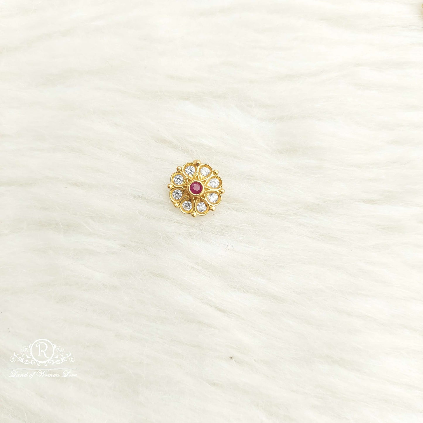 nose pin silver nose pins-sa507 92.5 silver ramala jewelry / ramala collections