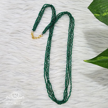 chain green colour cristal beads-h034-1 92.5 silver ramala jewelry / ramala collections