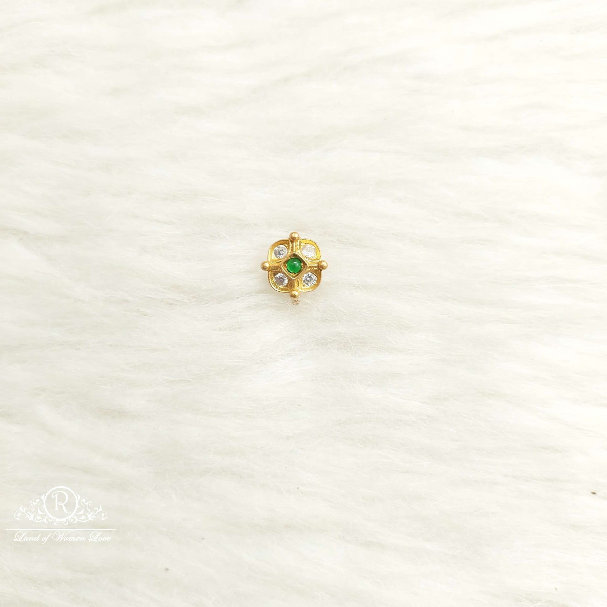 nose pin silver nose pins-sa508-5 92.5 silver ramala jewelry / ramala collections