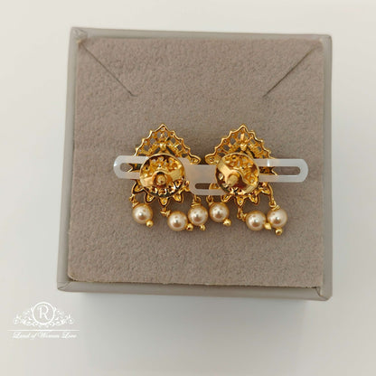 Silver Diamond Replica Design CZ-Stones Earrings-RCCP99