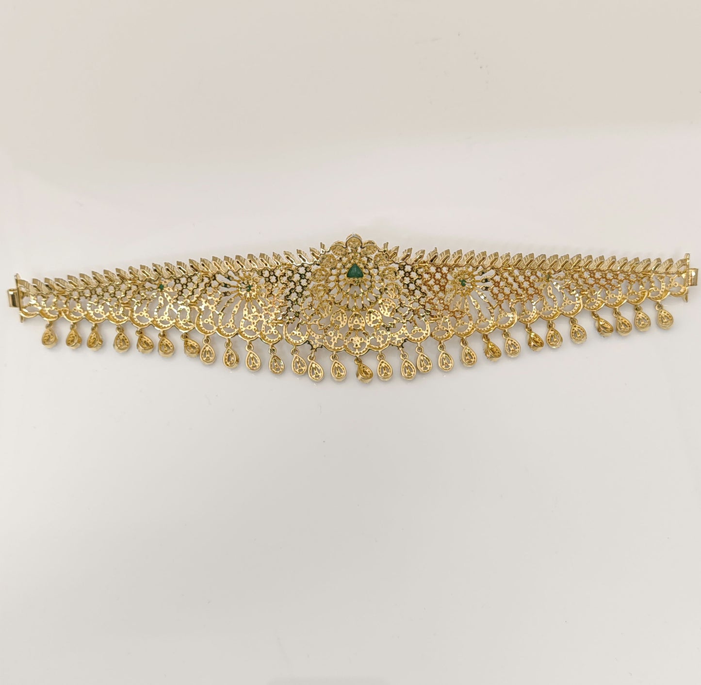 Silver CZ-Stones Vaddanam Designs-RCC316