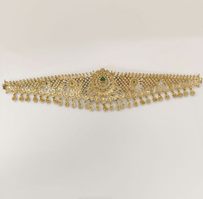 Silver CZ-Stones Vaddanam Designs-RCC316