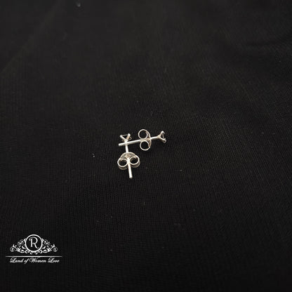 92.5 silver simple and Cute earrings - RCHS51-1