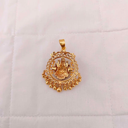 Silver gold polish Lakshmi Devi pendants -RCM520