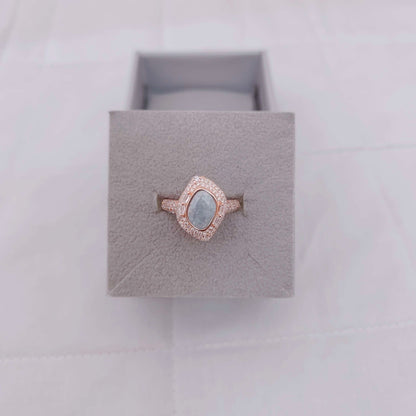 ring silver rose gold polish finger ring -rcg081 92.5 silver ramala jewelry / ramala collections