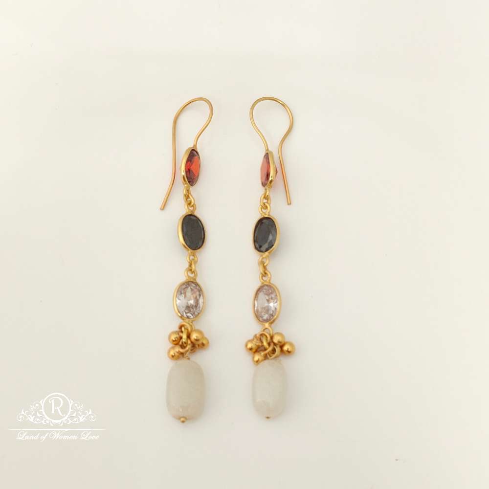 earrings silver hanging design earrings-rcl09 92.5 silver ramala jewelry / ramala collections