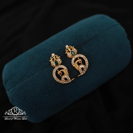 earrings 92.5 silver simple and cute earrings - rcbg065 92.5 silver ramala jewelry / ramala collections