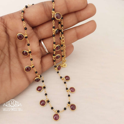 Silver Cristal Black Beads-SA439