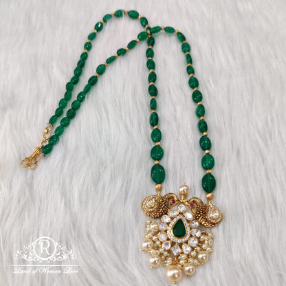 Silver Moissanite Beads Chain-H001