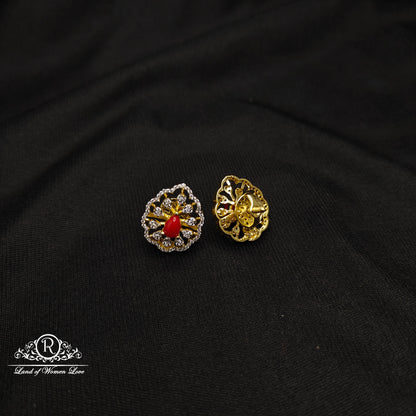 Corals Diamond finishing Necklace set-RCDS028