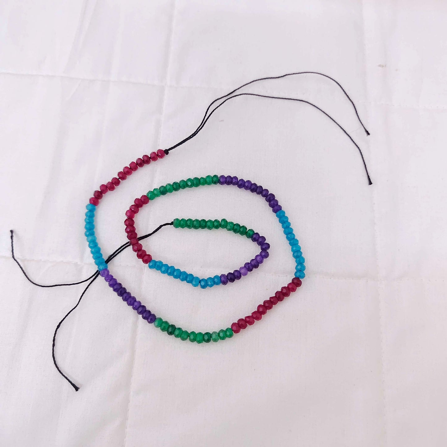 multi colour gemstone 4mm beads -rcmj35 92.5 silver ramala jewelry / ramala collections