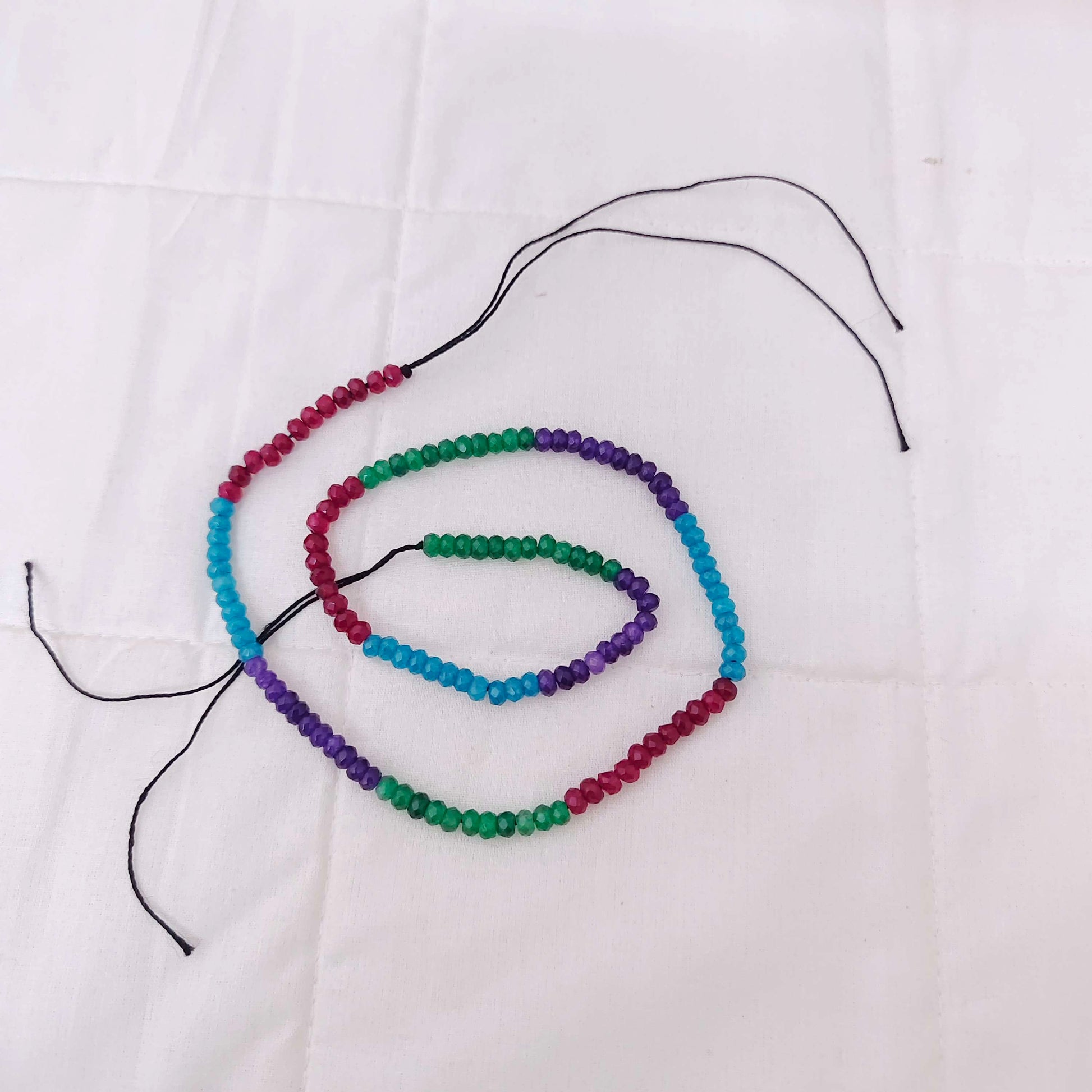 multi colour gemstone 4mm beads -rcmj35 92.5 silver ramala jewelry / ramala collections