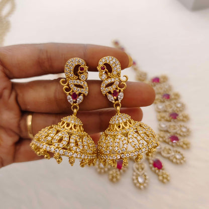 silver stone jhumkas-rch451 92.5 silver ramala jewelry / ramala collections