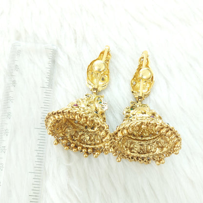 Silver Nakshi  jhumkas-C013