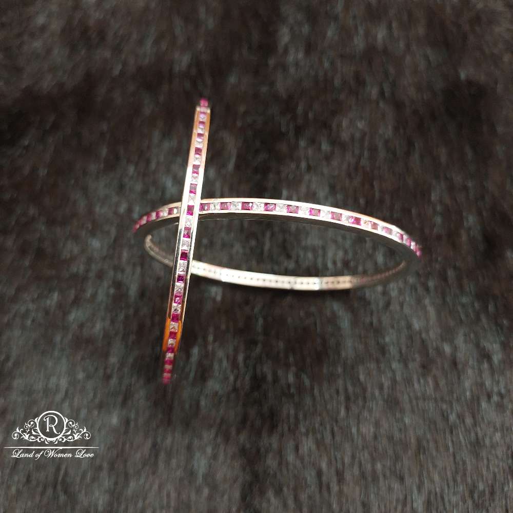 bangle silver platinum polish bangles-ss03 92.5 silver ramala jewelry / ramala collections