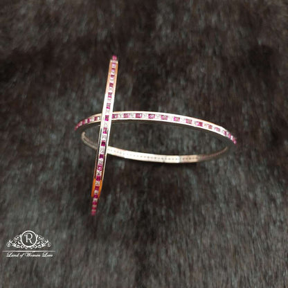 bangle silver platinum polish bangles-ss03 92.5 silver ramala jewelry / ramala collections