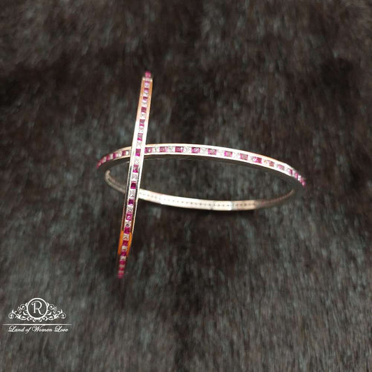 bangle silver platinum polish bangles-ss03 92.5 silver ramala jewelry / ramala collections