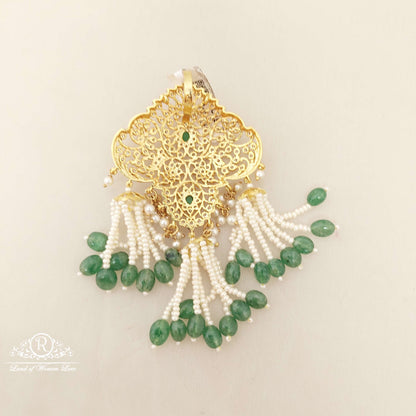 Silver White Stones Locket SA177-1