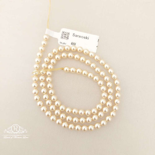 4mm chinnes pearls beads-mj51 92.5 silver ramala jewelry / ramala collections