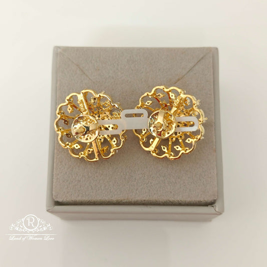 Silver Diamond Replica Design CZ-Stones Earrings-RCCP65