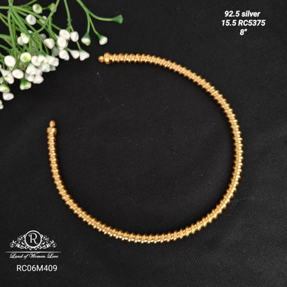 Silver  kante necklace -RC06M409