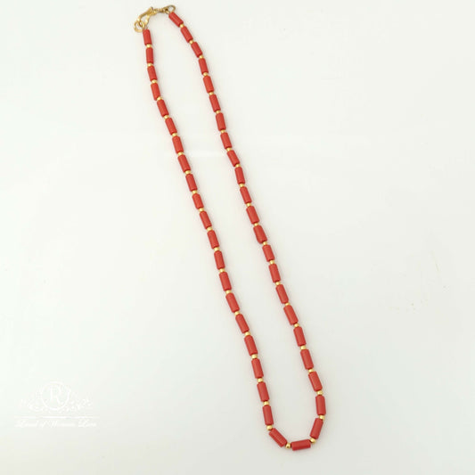 chain silver coral beads design chain-rch569 coral 92.5 silver ramala jewelry / ramala collections