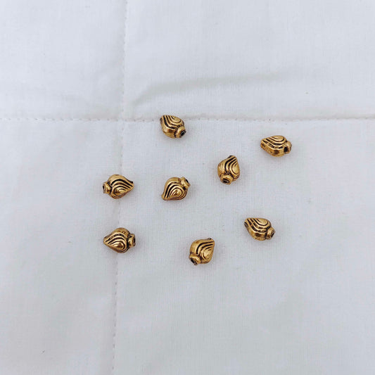 Silver base gold polish gold balls-RCV190