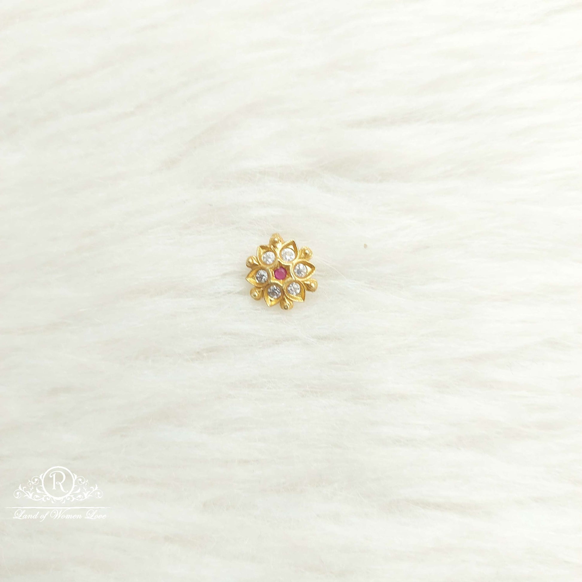 nose pin silver nose pins-sa506-8 92.5 silver ramala jewelry / ramala collections